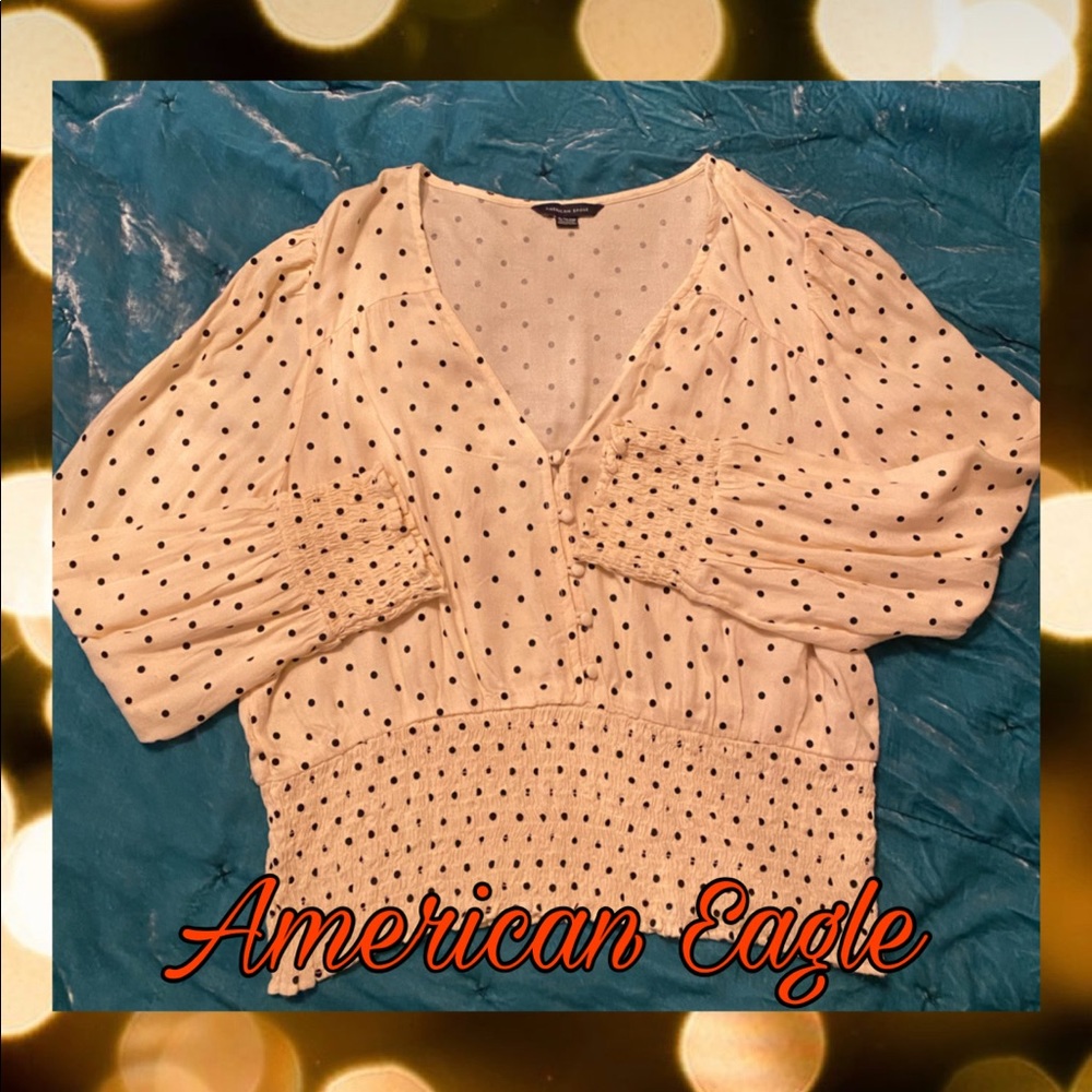 🦅 American Eagle Polka Dotted Crop Top 👚